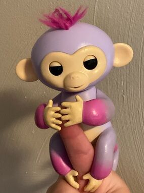 Fingerling | Interactive Plush Toy Monkey in Lavender and Pink